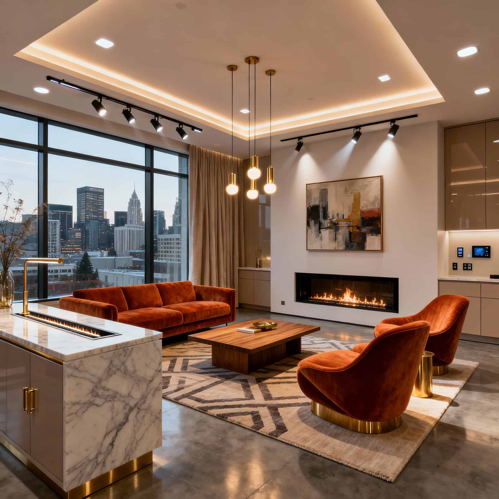 Indoor Lighting Installation in Portland